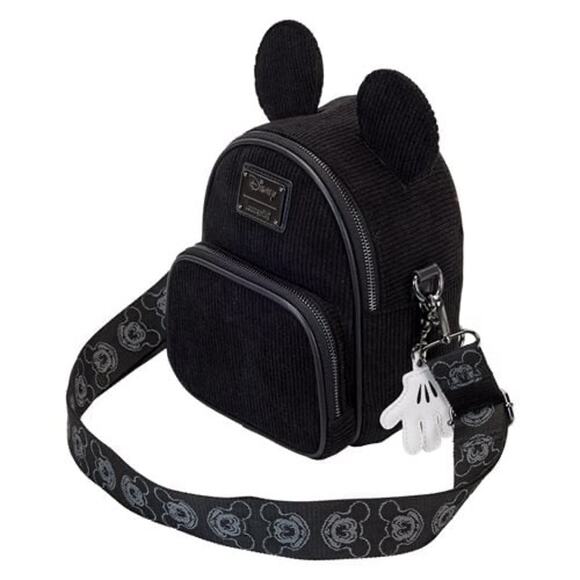 Disney100 Mickey Mouse Classic Corduroy Convertible Backpack & Crossbody - Picture 3 of 7